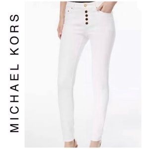 Michael Kors Selma Skinny Button Up Jeans